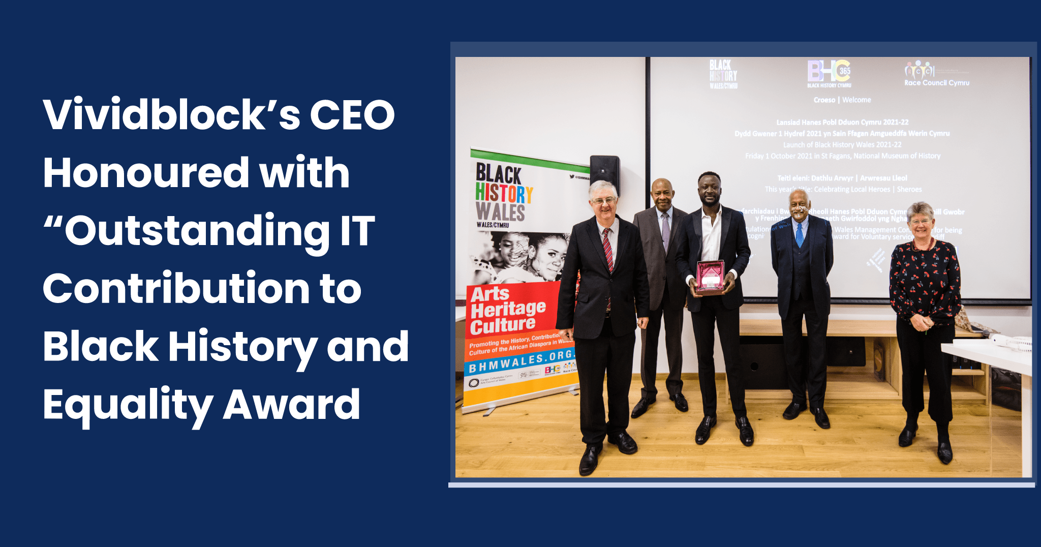 vividblock ceo honoured with outstanding it contribution to black history and equality award
