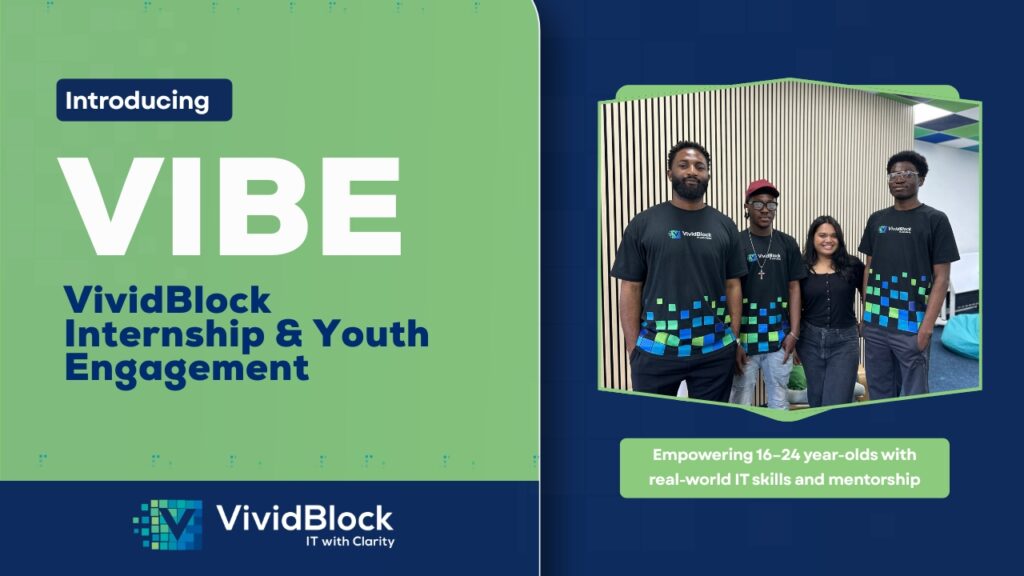 Introducing VIBE VividBlock’s Internship & Youth Engagement Programme social post imgandweb